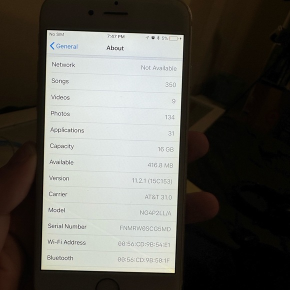 iPhone 6 16 GB Used but Good Condition No Sim Card No Cracks - Picture 6 of 11